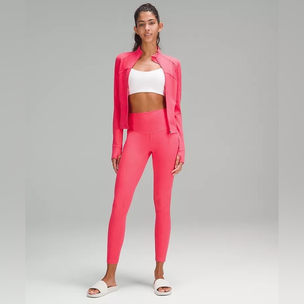 NWT Lululemon Cropped Define Jacket Nulu In Glaze Pink/Lipgloss - Picture 2 of 7